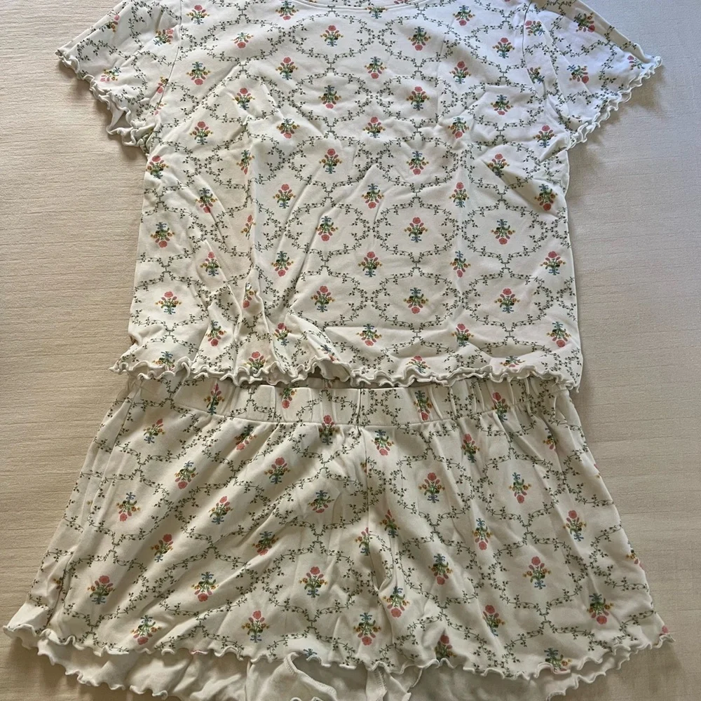 Hill House White Floral Pajama Set - Picture 2 of 2